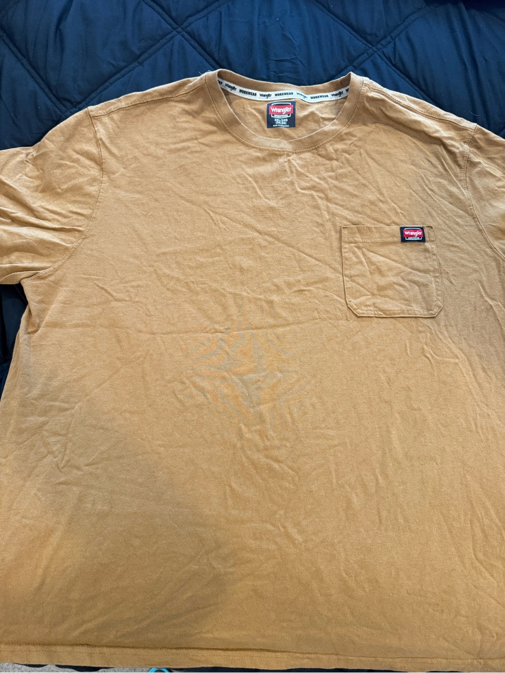 Wrangler Tan Short-Sleeve Pocket Tee